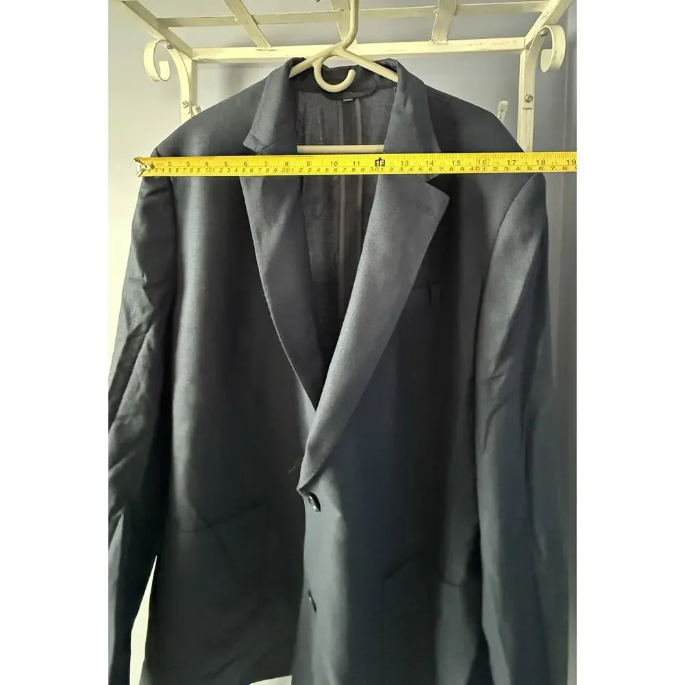 Bonobos Blazer Men's 54 L Slim Fit Blue Vitale Barberis Canoncio Wool 2 Button